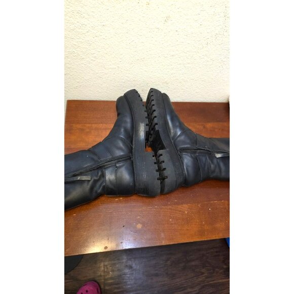 Circus/Sam Edelman Hadley Women's Black Leather Mid-Calf Motorcycle Boots Size 9 - Picture 6 of 9
